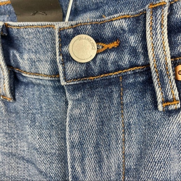 Blank Nyc Size 24 Madison Ankle Crop High Rise Straight Jeans After Party NEW - Picture 3 of 7